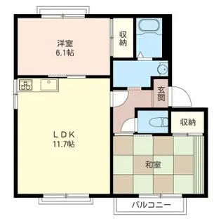 ソレーユ93【2階】の間取り