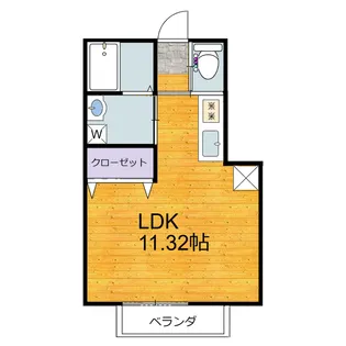 シャンブレー杉水【1階】の間取り