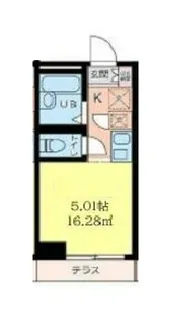 神奈川県横浜市鶴見区東寺尾4【アパート】の間取り