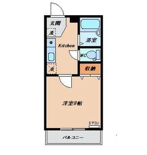 コーポエスポワール【2階】の間取り