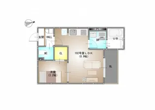 REGALEST 新保【1階】の間取り