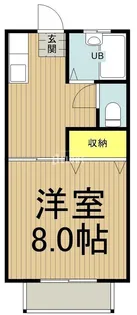 東京都国立市東3【アパート】の間取り