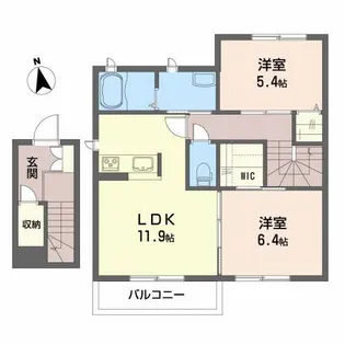 ボナール【2階】の間取り