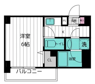 1Kの間取り画像
