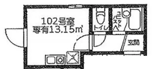 シャンテ大塚【1階】の間取り