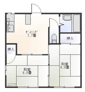 ブライトクレイン【1階】の間取り