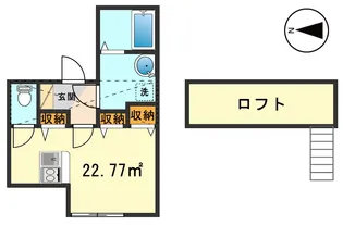 東京都江戸川区南小岩8【アパート】の間取り