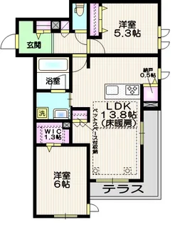 埼玉県川口市芝中田1【マンション】の間取り