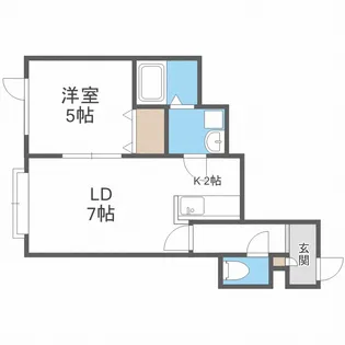 1LDKの間取り画像