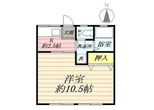 長谷川ハイツ【2階】の間取り