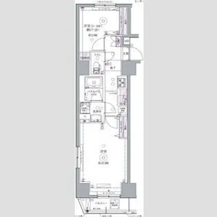 クレヴィスタ浅草【5階】の間取り