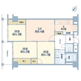 ストーク新宿【3階】の間取り
