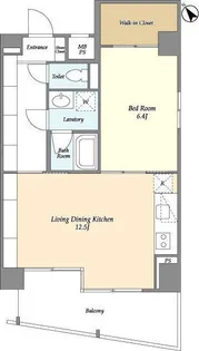 テラス八丁堀【6階】の間取り