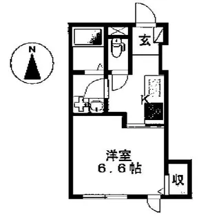 1Kの間取り画像