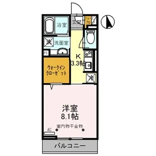 東京都青梅市野上町4【アパート】の間取り