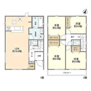 千葉県柏市増尾5【一戸建】の間取り