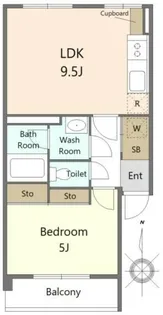 ときわ台ローヤルコーポ【6階】の間取り