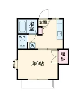 フジヤトハイツ【1階】の間取り