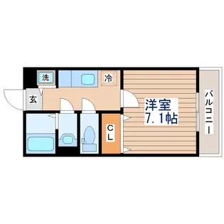 グランリアーレ荒井駅前【2階】の間取り