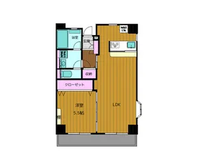 サンマークス水前寺【2階】の間取り