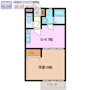 テスタ、エスポワール C【1階】の間取り