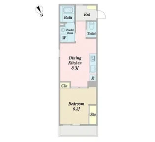 横浜二俣川 BLUE HOUSE【1階】の間取り