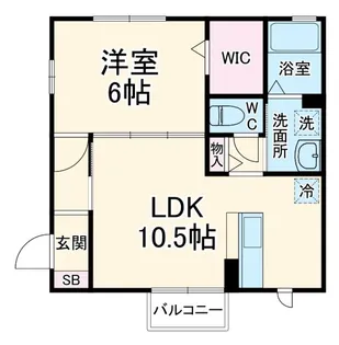 ウイスタリア湘南【2階】の間取り