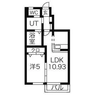 カンパーニュK【1階】の間取り