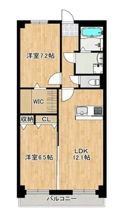 Crest Link(クレストリンク)【5階】の間取り