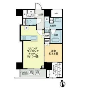 東京都中央区日本橋横山町【マンション】の間取り