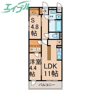 Maison calme【3階】の間取り