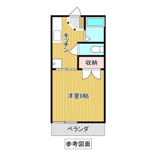 シュロス比呂美B【2階】の間取り