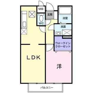 ガーデンスクエア【2階】の間取り