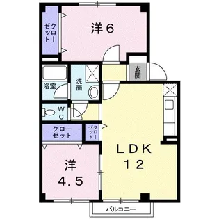 リブアライフ花梨【1階】の間取り