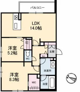 ラルーチェ【3階】の間取り