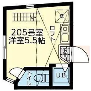 ユナイト矢向アペリティーヴォ【2階】の間取り