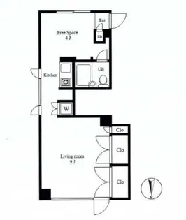 サンドエル若葉【3階】の間取り