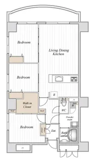 コロネード春日【4階】の間取り