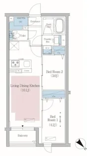 東京都文京区小石川3【マンション】の間取り