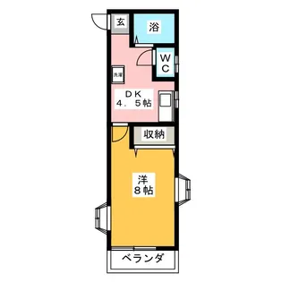 コーポビレッジ湘南【1階】の間取り