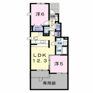 アムールコート【1階】の間取り