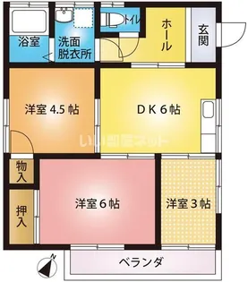 パーク稲穂【1階】の間取り