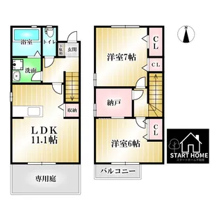 プリマクレールCの間取り