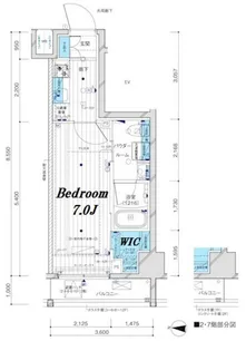 メインステージ三ノ輪WEST【6階】の間取り