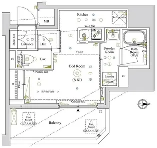 LUMEED南千住【1階】の間取り