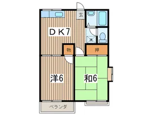 ファミ-ユ中堂A【2階】の間取り