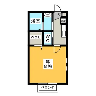 ブルースカイ 横浜西谷【2階】の間取り