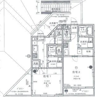 (仮)筑縄町アパートA【2階】の間取り