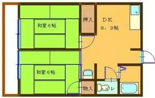 シティハイム・サンライズ・A【2階】の間取り
