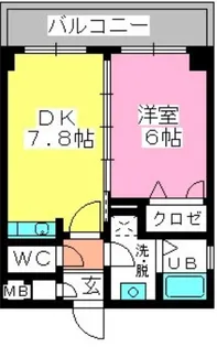 ベイシック大名【4階】の間取り